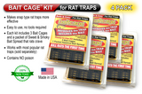 Bait Cage Kit for Rat Traps 4 PACK | Ships SAME DAY*